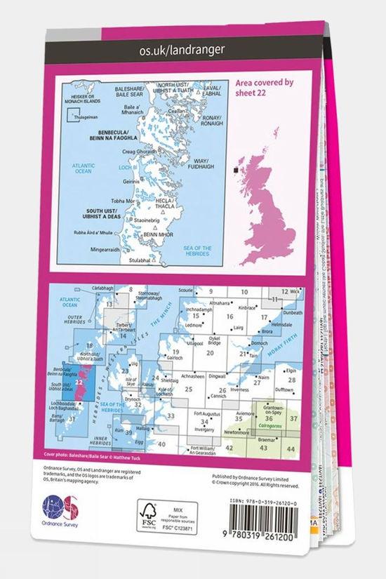 Landranger Map 22 Benbecula And South Uist