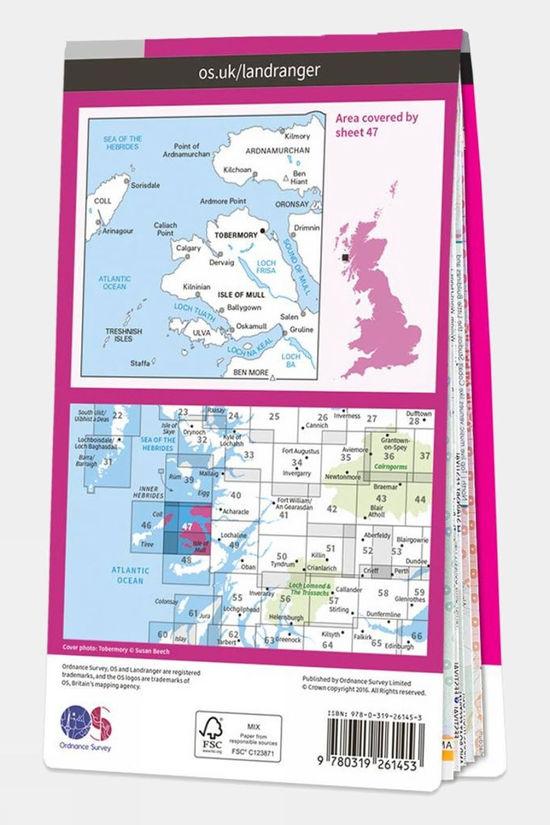 Landranger Map 47 Tobermory And North Mull