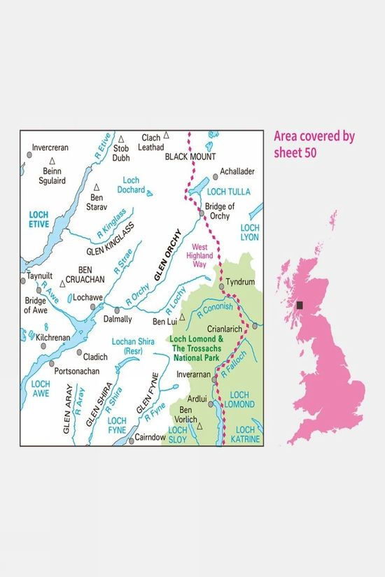 Landranger Map 50 Glen Orchy And Loch Etive