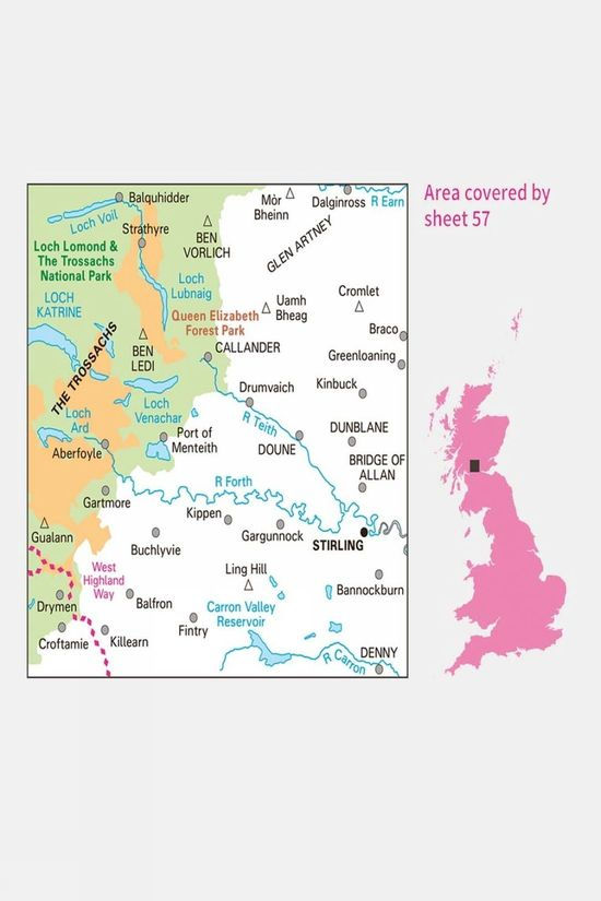 Landranger Map 57 Stirling And The Trossachs