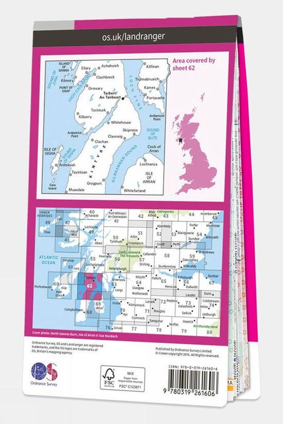 Landranger Map 62 North Kintyre And Tarbert