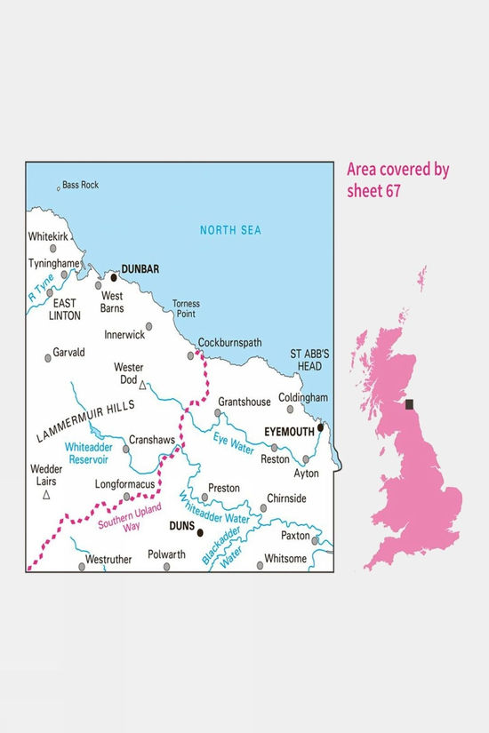 Landranger Map 67 Duns Dunbar And Eyemouth