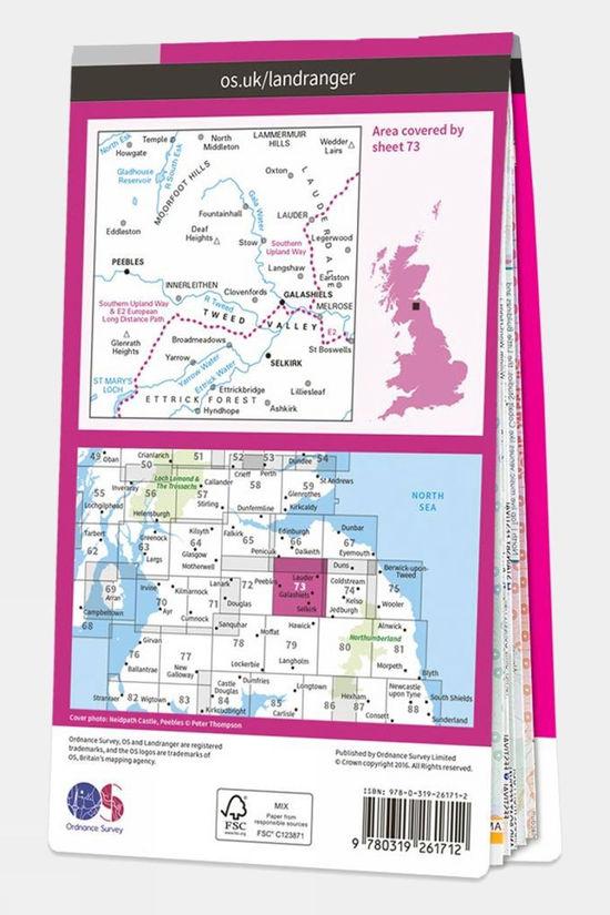Landranger Map 73 Peebles Galashiels And Selkirk