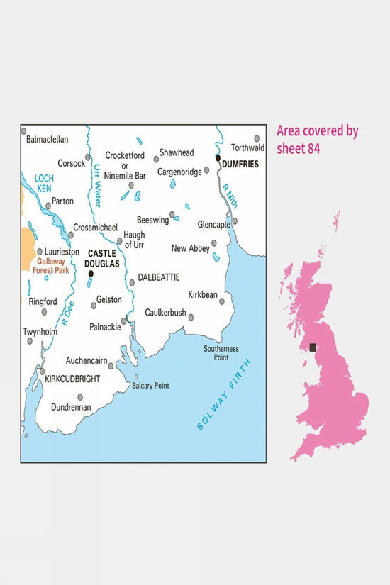 Landranger Map 84 Dumfries And Castle Douglas