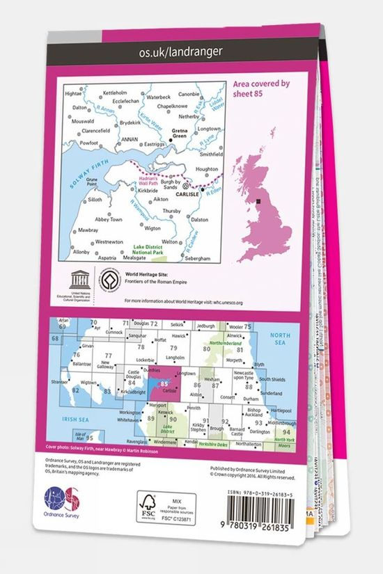 Landranger Map 85 Carlisle And Solway Firth