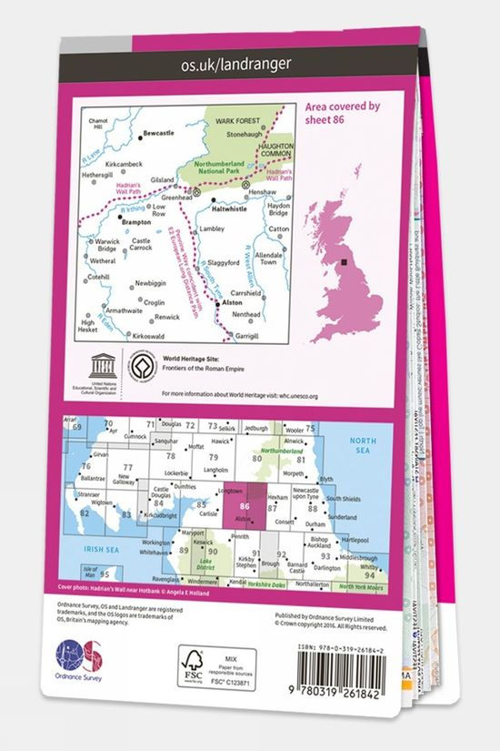 Landranger Map 86 Haltwhistle And Brampton