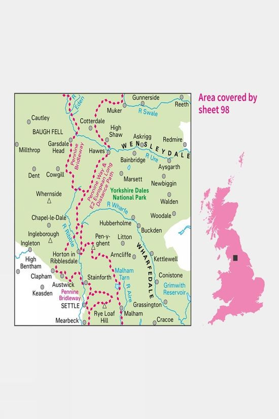 Landranger Map 98 Wensleydale And Upper Wharfedale