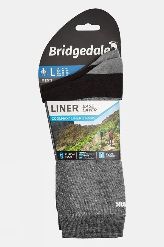 Mens Baselayer Coolmax Liner Socks (Twin Pack)