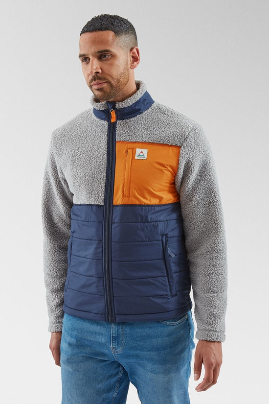 Mens Born Explorer Recycled Polar-Lined Sherpa Fleece