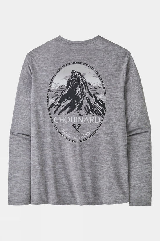 Mens Capilene Cool Daily Graphic Long Sleeve T- Shirt - Lands