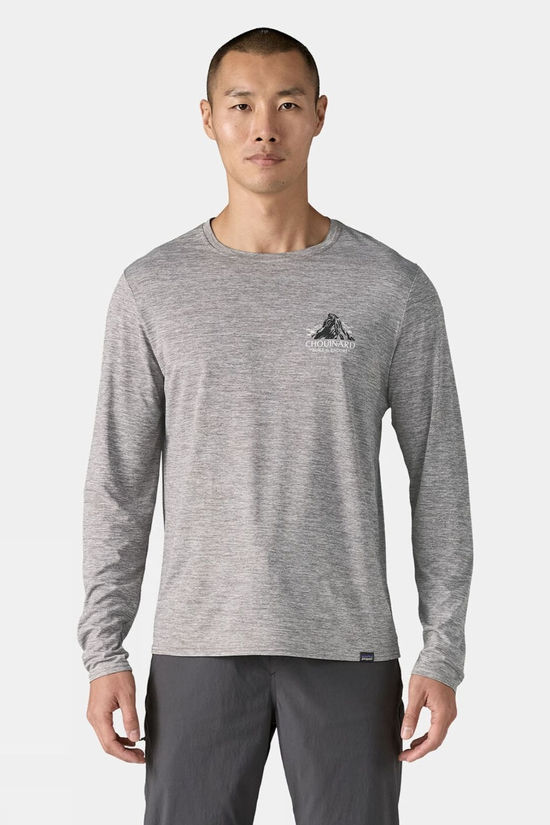 Mens Capilene Cool Daily Graphic Long Sleeve T- Shirt - Lands