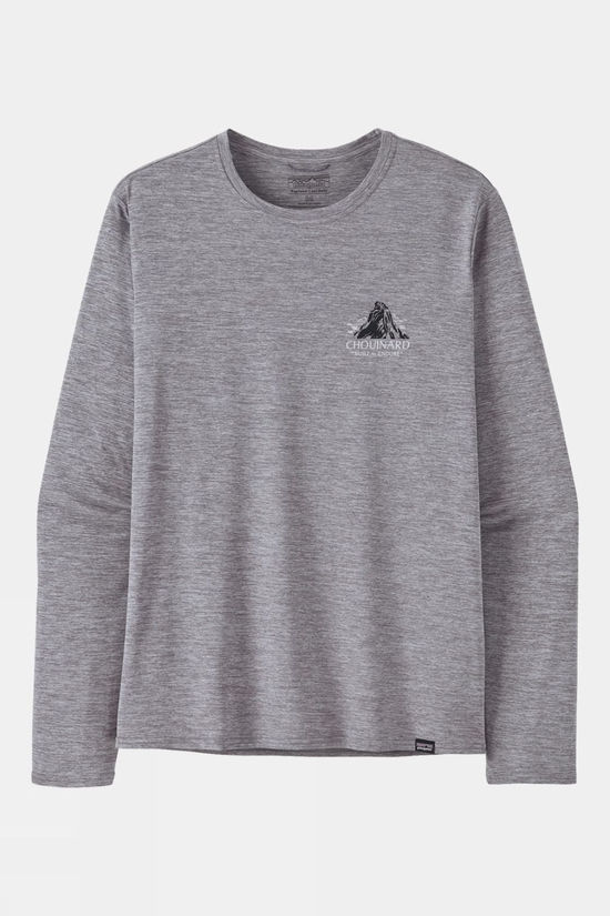Mens Capilene Cool Daily Graphic Long Sleeve T- Shirt - Lands