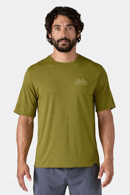 Mens Capilene Cool Daily Lands Graphic T-Shirt