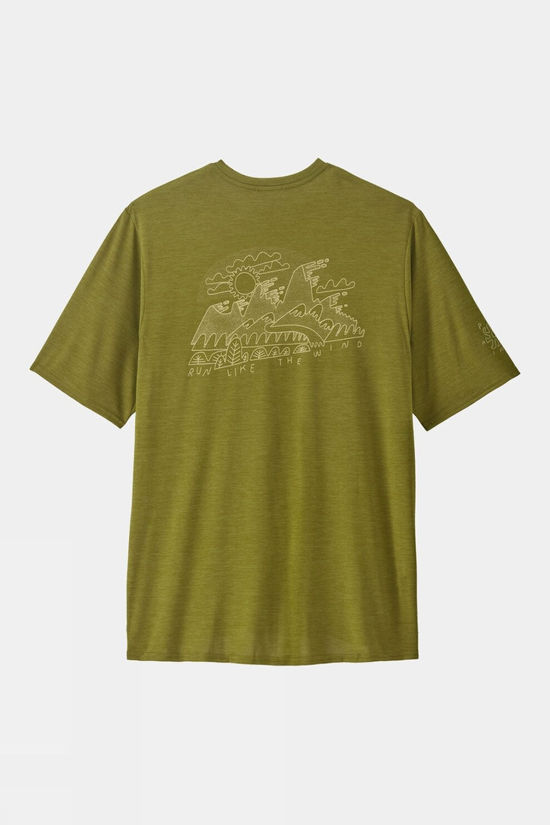 Mens Capilene Cool Daily Lands Graphic T-Shirt