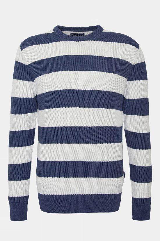 Mens Craster Striped Crew Neck Knitted Jumper