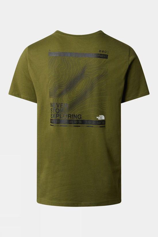 Mens Foundation Mountain Lines Graphic T-Shirt