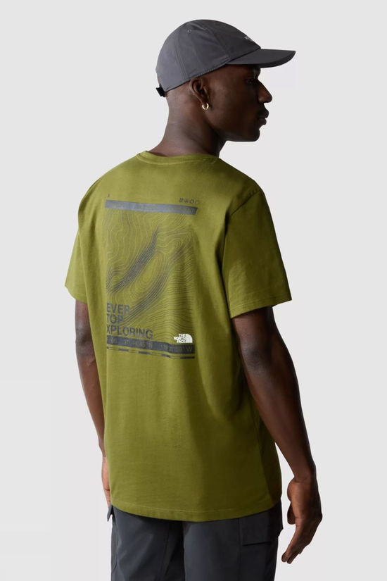 Mens Foundation Mountain Lines Graphic T-Shirt