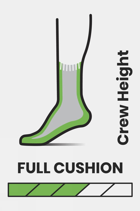 Mens Hike Classic Edition Full Cushion 2nd Cut Crew Socks