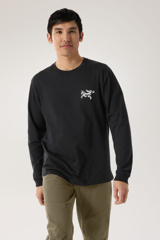 Mens Kragg SL Cotton Bird Tile Long Sleeve T-Shirt