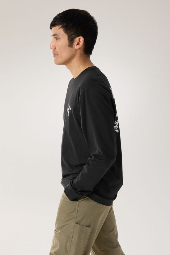 Mens Kragg SL Cotton Bird Tile Long Sleeve T-Shirt