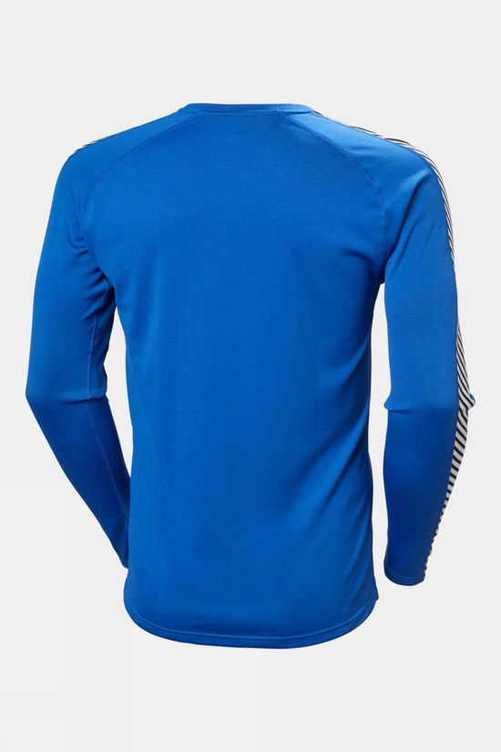 Mens Lifa Active Stripe Crew Baselayer Top