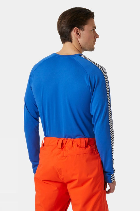 Mens Lifa Active Stripe Crew Baselayer Top
