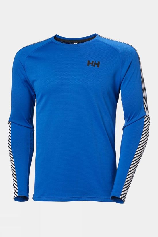 Mens Lifa Active Stripe Crew Baselayer Top