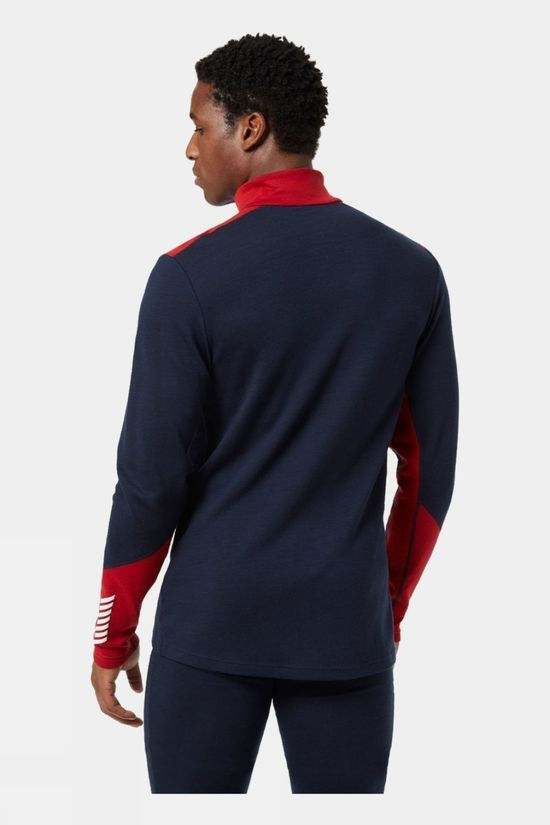 Mens Lifa Merino Midweight Half-Zip Base Layer Top