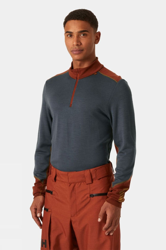 Mens Lifa Merino Midweight Half-Zip Base Layer Top