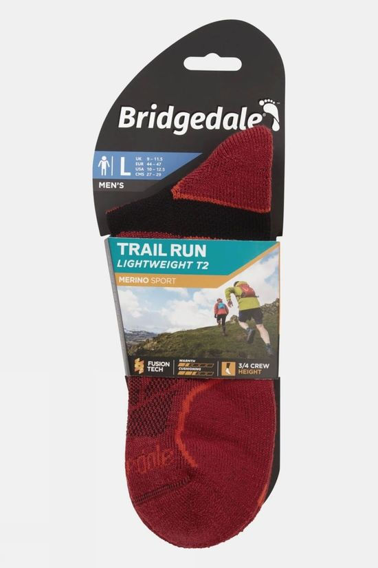 Mens Lightweight T2 Merino Sport 3/4 Crew Socks