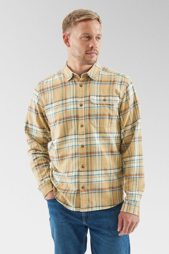 Mens Long Sleeved Lightweight Fjord Flannel Shirt