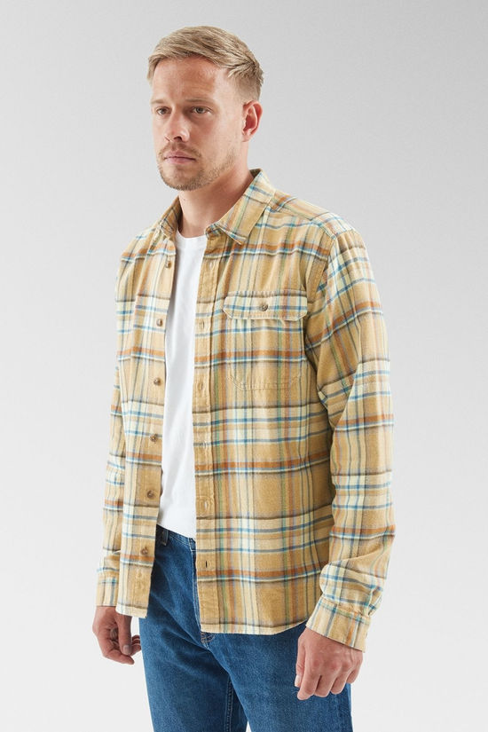 Mens Long Sleeved Lightweight Fjord Flannel Shirt