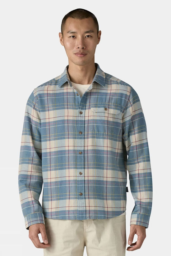 Mens Long Sleeved Lightweight Fjord Flannel Shirt