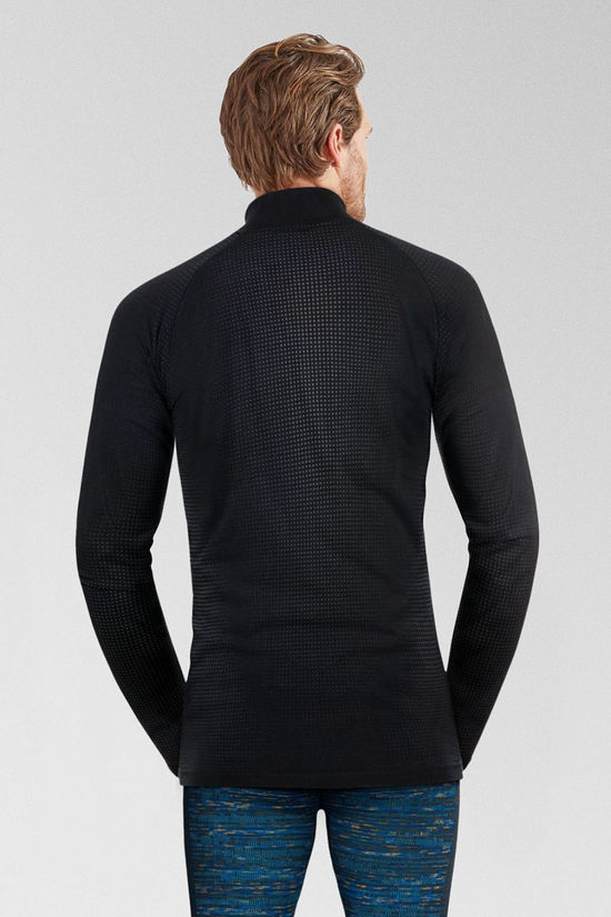 Mens Performance Warm Eco Long Sleeve Zip Neck Base Layer Top