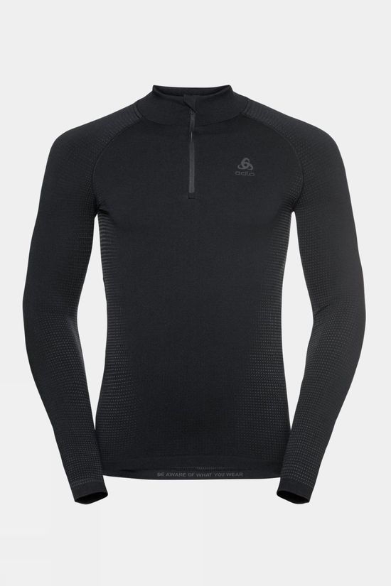 Mens Performance Warm Eco Long Sleeve Zip Neck Base Layer Top