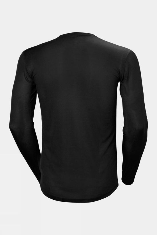 Mens Stripe Crew Long Sleeve Base Layer Top