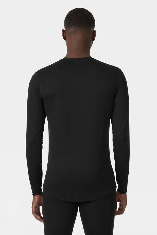 Mens Stripe Crew Long Sleeve Base Layer Top