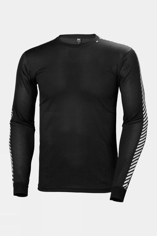 Mens Stripe Crew Long Sleeve Base Layer Top