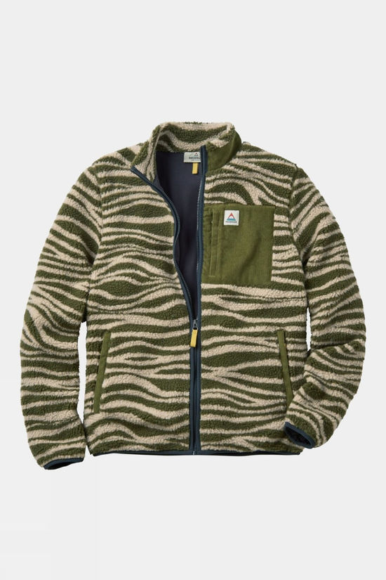 Mens Trekker Recycled Deep-Pile Sherpa Fleece