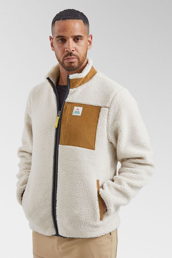 Mens Trekker Recycled Sherpa Full Zip Fleece