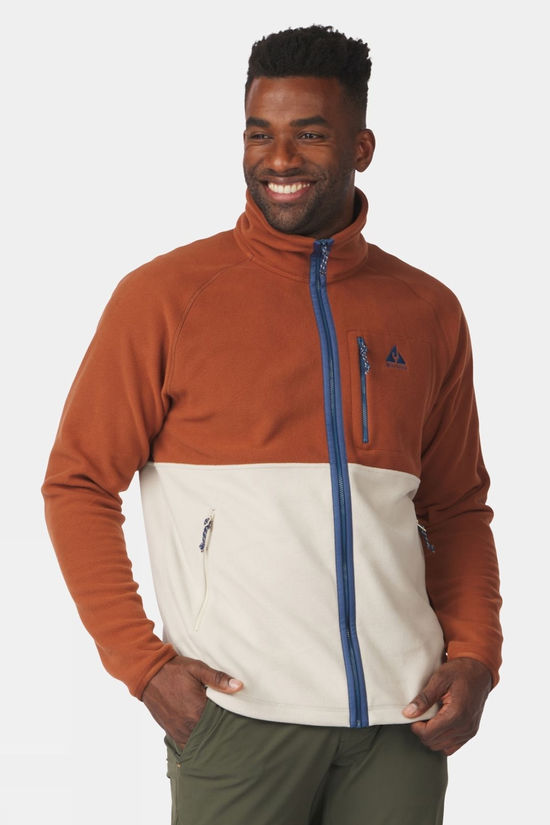 Mens Venture Colourblock Full Zip Fleece Jacket