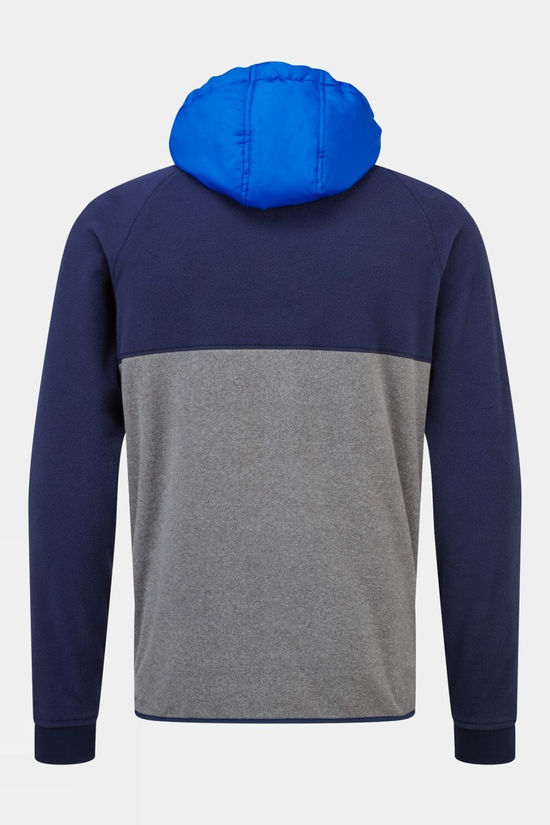 Mens Woodland Hooded 1/2 Zip Recycled Polar Fleece