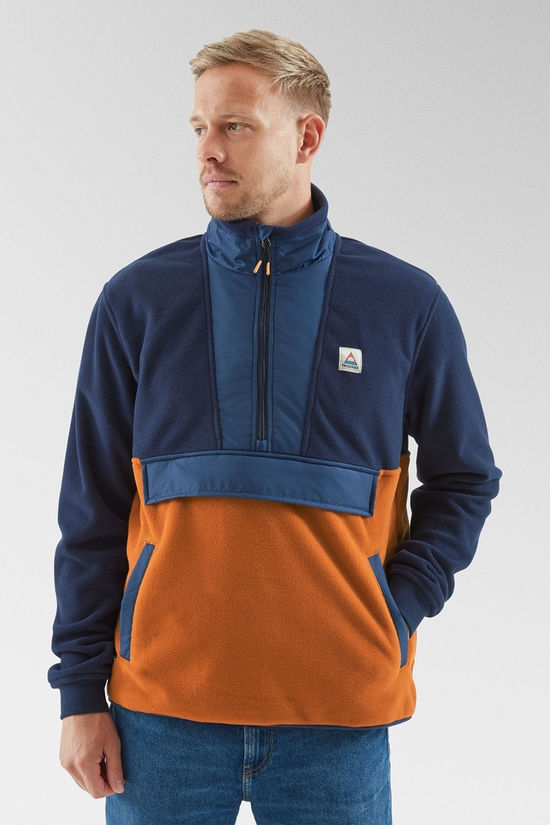 Mens Woodland Hoodless Half Zip Recycled Polar Fleece