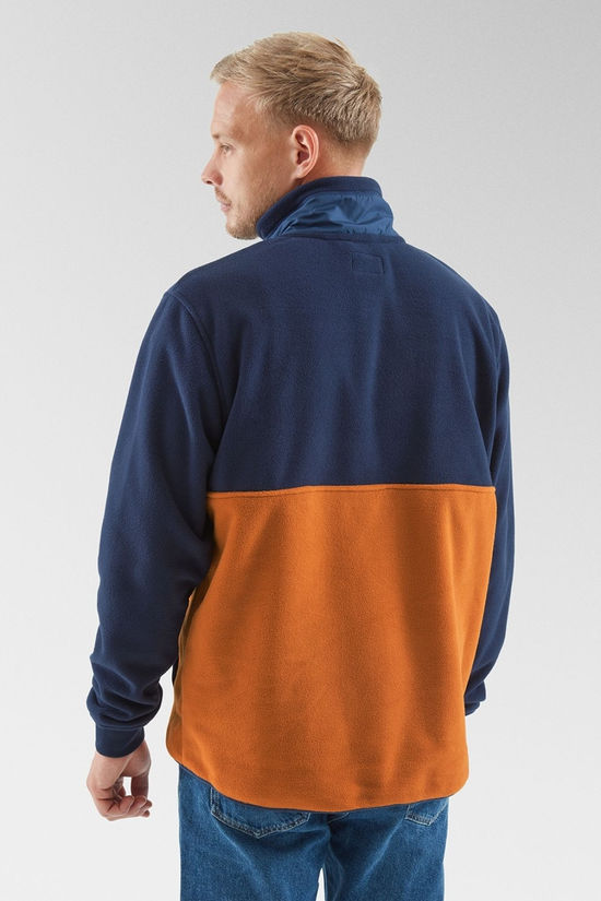 Mens Woodland Hoodless Half Zip Recycled Polar Fleece