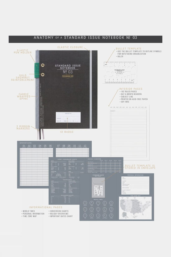 Standard Issue No.03 Hardcover Planner Notebook