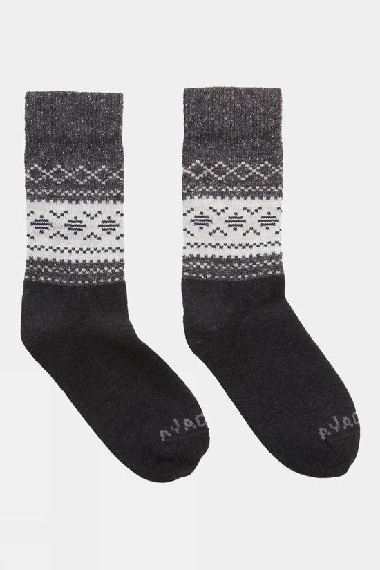 Unisex Light Block Patterned Crew Wool Socks