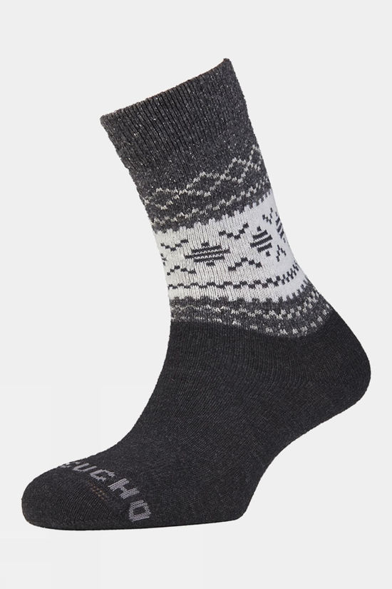 Unisex Light Block Patterned Crew Wool Socks