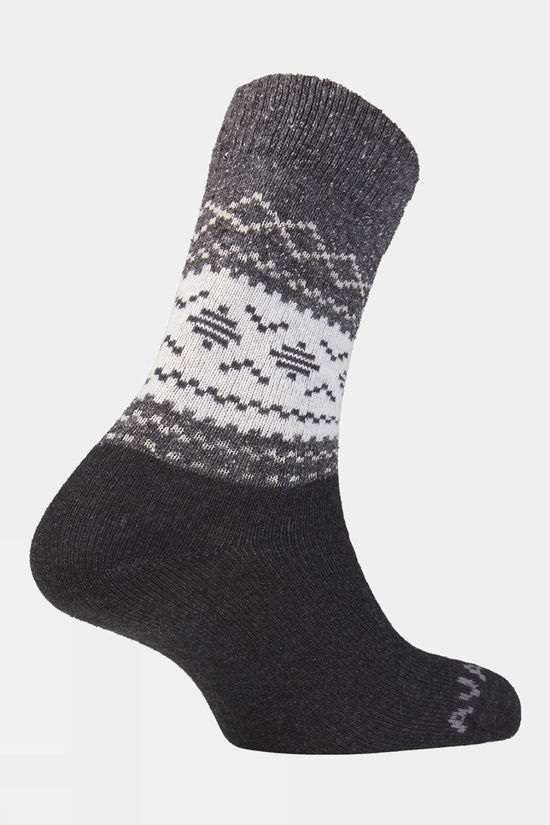 Unisex Light Block Patterned Crew Wool Socks