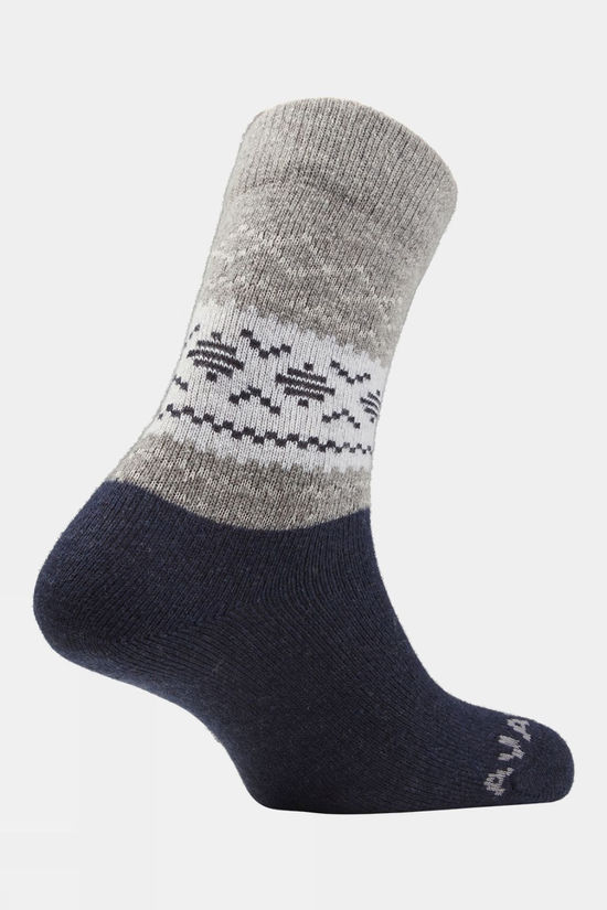 Unisex Light Block Patterned Crew Wool Socks