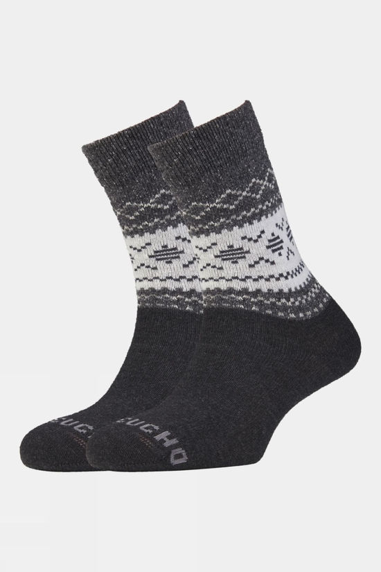 Unisex Light Block Patterned Crew Wool Socks